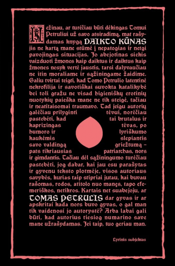 Tomas Petrulis - Daikto kūnas